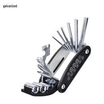 Portable Multi-Function Bicycle Repair Tool Set gray
