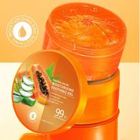 Hydrating Face Cream with Papaya and Aloe, 300g - Quick Moisture for Dryness & Rough Skin One Size oranžinė