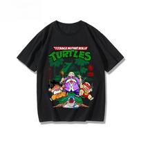 Dragon Ball Joint Animation Short-sleeved T-shirt Men's 2026 Summer New Pure Cotton Loose Student Short-sleeved Trendy Clothing 4XL