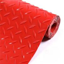Xiang Zhi Lv Zigzago Anti-Slip PVC Grindų Kilimėlis red