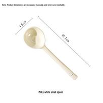 Cream Style Tableware Set: Rice Bowls, Plates, Steak Plates, Thickened Deep Soup Bowls, Fish Plates, and Small Spoons.