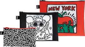 LOQI Kosmetinės LOQI Artist Keith Haring prekė perdirbta 3 vnt.