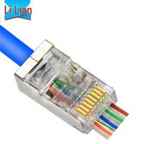 Cat6 Shielded Pass-Through RJ45 Connector