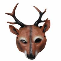 Anime Cosplay Pros Masquerade Mask Deer Head  Mask Kabuki Kitsune Mask Animal Mask Halloween Mask sidabras