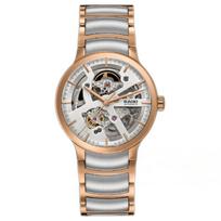 RADO Radar Crystal Series Automatic Mechanical Movement 30m Waterproof Men's Watch Steel PVD Coated Case Stainless Steel PVD Coated Strap R30181103 deimantas