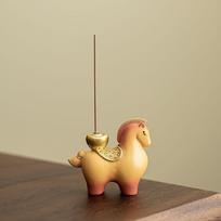 New Resin Material Zodiac Pony Incense Burner Ornamental Design Creative Pony Shape Burner Horse Year Ornament Home Ornament