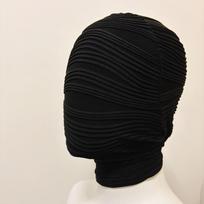 2025 Black Elastic Full Face Mask Knitted Hat Man Woman Hip Hop Punk Head Cover Halloween Cosplay Goth Headgear Balaclava One Size juoda