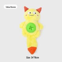 Little Monster Durable Plush Toy for Dogs and Cats - Food Dispensing, Chewing, Teething, and Educational Decompression Pet Supplies