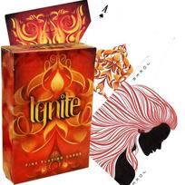„Elusionist Ignite“ žaidimo kortos, dviračių ugnies tematika, kortų žaidimai, magiški triukai