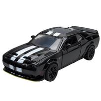Simulation 1/32 Scale Dodge Charger Hellcat Alloy Car Model with Sound Light Collection Toy Vehicle Metal Miniature Voiture juoda