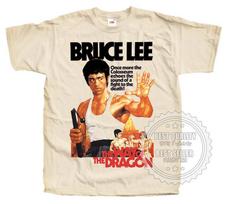 Bruce Lee Drakono kelias T-shirt Marškinėliai V3 Natūralus Vintage visų dydžių S - 5XL 3XL