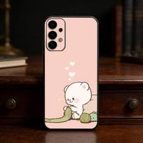 M-Milk Mocha Phone Case For Samsung S25,S24,S21,S22,S23,S30,Ultra,S20,Plus,Fe,Lite Black Shell Samsung S20lite5G