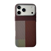 Anglies Pluošto Aramid Stiliaus Magsafe dėklas iPhone 17 14 15 16 Pro Max Air 17Pro 16Pro, Magnetinis Smūgiams Atsparus Galinis Dangtelis J0034 iPhone Air