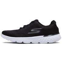 Skechers Go Run 400 Logo Lace-Up Mesh EVA TPU Shock Absorbing Durable Breathable Lightweight Low-Top Running Shoes Men sneakers Black White 54354-BKW 39.5