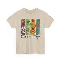 Cinco De Mayo Shirt Colorful Skull Margarita Guitar Maracas Fiesta Party Tee S įvairiaspalvis