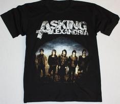 26 Asking Alexandria Band Poster Men T-shirt Black Unisex All Sizes S-5XL Unisex T-Shirt S įvairiaspalvis
