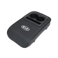 AAAFQ1 Car Armrest Box Cushion Leather Soft Pad With Cup Holder For KIA K5 K9 RIO Sorento Ceed EV6 Sportage Carnival Stinger Forte Niro
