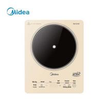 Midea Smart Induction Cooker with Platinum Diamond Glass Panel black