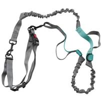 M-Modern-Hands Waist Dog Leash With Dual Bungees, Free Control For Up To 150 Lbs Dogs, Durable Dual-Handle Bungee Leash With Adj pilka spalva