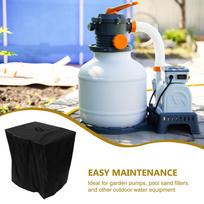 Outdoor Water Pump Cover Waterproof Garden Filter Pump Cover for Sand Filter Pool Equipment Winter Protection Easy Maintenance 62X55X50CM