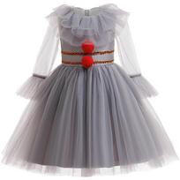 Vaikams Helovino Kostiumas It Suknelė Su Tiulio Audiniu Vaikų Šaliai Žaidimams Ir Cosplay 130cm gray
