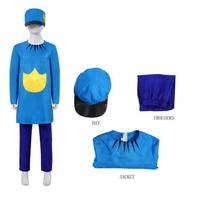 Šuns Žmogus Cosplay Kostiumas Anime Vaidmenų Žaidimui Su Poliesterio Audiniu Vaikams Ir Paaugliams Kid 160cm mėlyna