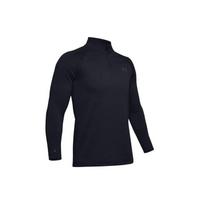 Under Armour Long Sleeve Casual Stand Collar Zip Sports T-Shirt Men Tops Black 1343242-001 M black