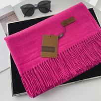 Unisex vienspalvis imituoto kašmyro šalikas - Rudens/Žiemos Korėjietiško stiliaus kutais puošiamas šalis 200CM pink