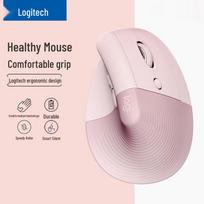 Logitech Lift Vertical Ergonomic Mouse with Logi Bolt rožinė
