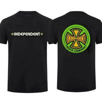 2025 Street Wear Vyriški Laisvalaikio Nepriklausomas Skeitbordas Spausdintas Medvilninis Švarkelis Kvėpuojantis Patogus Šaunus T-shirt Paprastas S
