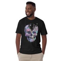 Flora Skull - Colorful Short-Sleeve Unisex T-Shirt S įvairiaspalvis