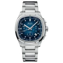 MIDO Helmsman automatinis mechaninis laikrodis 100 metrų atsparumas vandeniui vyriškas laikrodis Šveicariškas laikrodis 42*41,2 mm mėlynas ciferblatas nerūdijančio plieno apyrankė M049.527.11.041.00 mėlyna