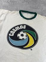 Vintažiniai 80-ųjų Niujorko „Cosmos“ marškinėliai vyriški MAŽI NASL futbolo marškinėliai su juostelėmis Pele Beckenbauer Unisex T-shirt S įvairiaspalvis