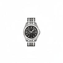 TISSOT 100 Serija Kvarcinis Mechanizmas Paprastas Klasikinis Šveicariškas Vyriškas Laikrodis Vyriškas Laikrodis Šveicariškas Laikrodis Juodas Ciferblatas Titano Korpusas T008.417.44.061.00 juoda