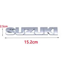 HECQ4 ABS logotipas Suzuki emblemos raidės lipdukas automobilio galinės bagažinės ženklelis Suzuki Swift Samurai Vitara SX4 Jimny Alto Kaiser Ingnis DZire sidabras