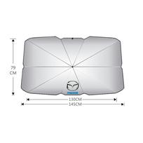AAGF1 Car Sticker Sun Shade Protector Parasol Auto Front Window Sunshade Covers For Mazda 2 3 4 5 6 7 8 323 626 CX5 CX7 CX9 RX8 MX3
