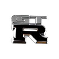 CHHUPY1 GTR car logo metal sticker R GT sticker badge labels for Nissan GT-R, R32, R33, R34, R35, 370Z juoda