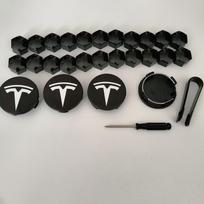 AAAIK1 56MM 26 VNT. 30 VNT. Tesla Model 3 Y 2025 Model Y Juniper Automobilio Ratlankio Centrinės Gaubtelio Dekoratyvinės Kepurėlės Ženklelis Varžtų Apsauga