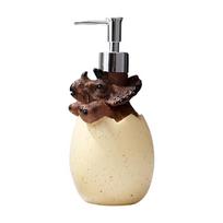 Cute Dinosaur Sub-Bottling Container Press Type Portable Shampoo Sub Bottling Reusable Prevent Leakage for Cosmetics Detergents