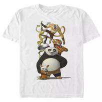 Fifth Sun _ Kung Fu Panda Vyriški marškinėliai trumpomis rankovėmis su Po ir draugais S įvairiaspalvis