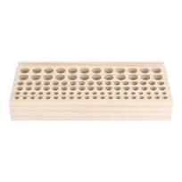 1pc Wood Organizer with 98 Holes for Storing Leather Carving, Stamping, Cutting Tools, DIY Craftwork Storage Rack Organization