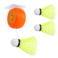 Automatic Retractable Badminton Trainer Solo Practice Rebounder with Adjustable Speed for All Skill Levels Home Office Practice