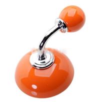 Round Ceramic Hooks Candy Colors Wall Hooks Coat Hook Storage Hooks  Keys geltona