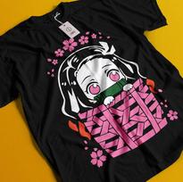 Demon Slayer marškinėliai Nezuko T-shirt Tanjiro T-shirt Muzan Doma Marškinėliai Inosuke Zenitsu M