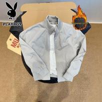 PLAYBOY Men's Padded Stand Collar Warm Jacket L juoda