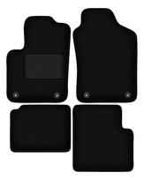 Black velour floor mats for: Fiat 500 Hybrid hatchback (2020-)