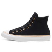 Converse Chuck Taylor All Star Vachetta Leather Trim High Top Espadrilles Unisex Black & White 35