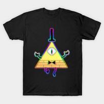 Men Black Print T-shirt Gravity Falls No-Cut Transfer Paper Print Cotton Tshirt S juoda