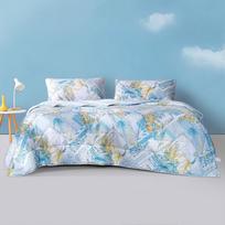 FUANNA Seven-Hole Antibacterial Printed Summer Quilt 203x229cm