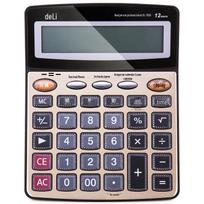 Deli 1559 Gold Large Screen Voice Calculator auksas